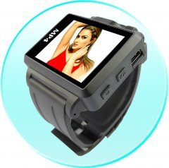 Widescreen MP4 Player Watch - 1.8 Inch Display - 4GB