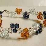 Sweet Trinity Crystal Bracelet (Crystal/Topaz/Capri)