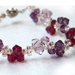 Sweet Trinity Crystal Bracelet (Tanzanite/Ametyst/Ruby)