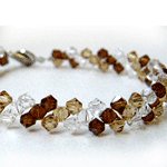 Glitters (Brown) Crystal Bracelet