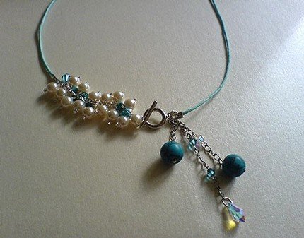 Turquoise Drops Choker / Necklace