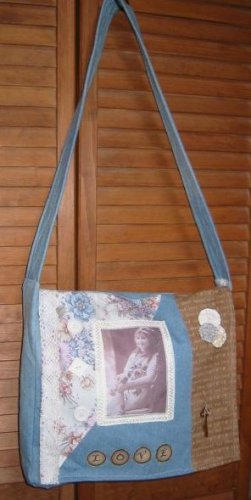 Altered Art Messenger Bag EC