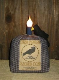 Reproduction Feedsack Crow Lamp EC