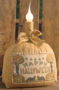 Reproduction Halloween Postcard Lamp EC