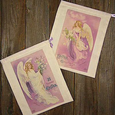 Easter Muslin Gift Bags EC