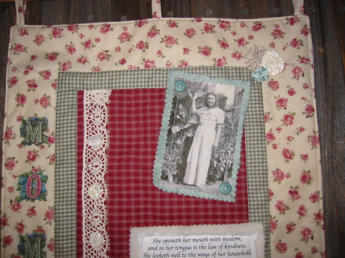 Altered Art Mother Wall Quilt Picture Conversion EC