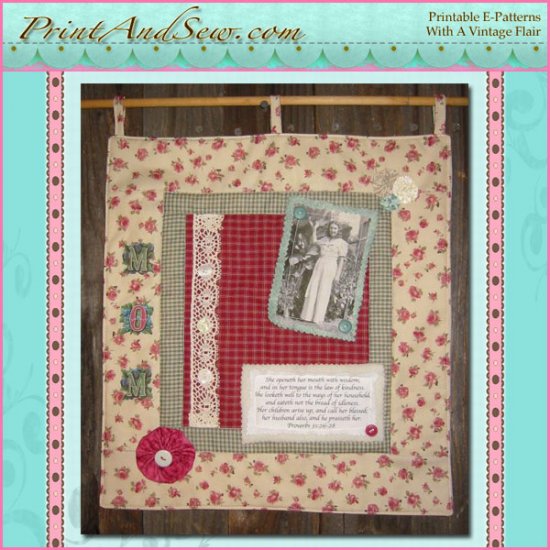Altered Art Mother Wall Quilt EC