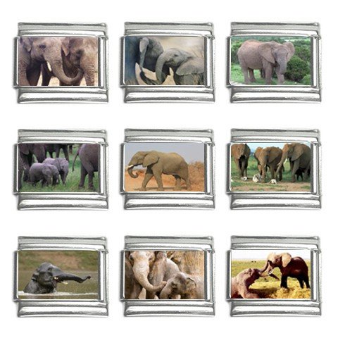 Italian Charm 9 pack 9mm Elephants 13320161