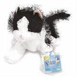 Webkinz Black and White Cat New 8.5" Plush Pet with Unused Code