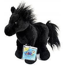 Webkinz Black Stallion (Friesian) New Plush Pet with Unused Secret Code