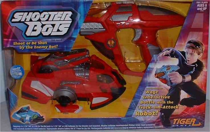 Shooter Bot Laser Tag Artificial Intelligence Robotic Shooting Game by Tiger Electronics