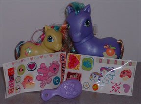 My Little Pony Purple Peach Suprise and Tea Lilly