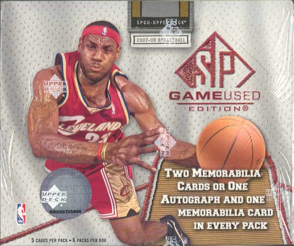 2007/08 Upper Deck SP Game Used Basketball Hobby 10 Box Case