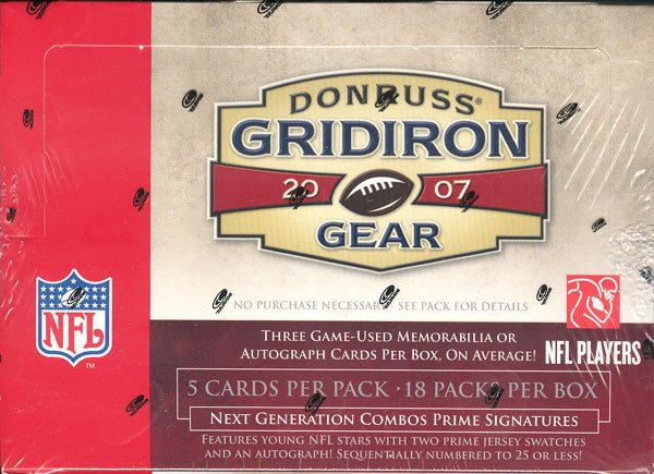 2007 Donruss Gridiron Gear Football Hobby Box