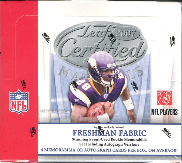 2007 Leaf Certified Materials Football Hobby Box
