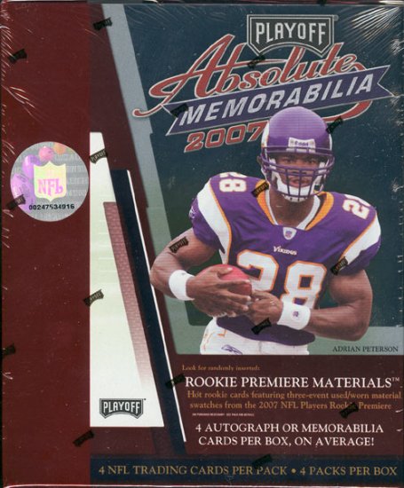 2007 Playoff Absolute Memorabilia Football Hobby Box