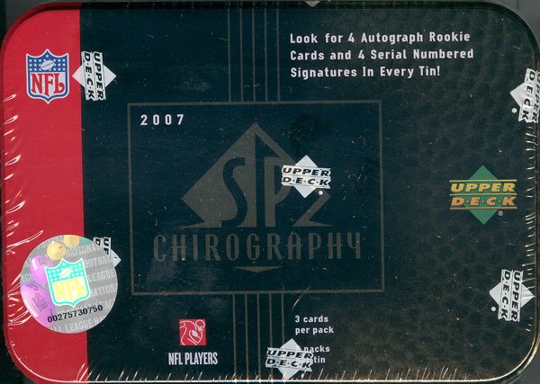 2007 Upper Deck SP Chirography Football Hobby Box/Tin