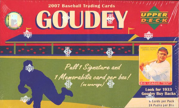 2007 Goudey Baseball Hobby Box (Upper Deck)