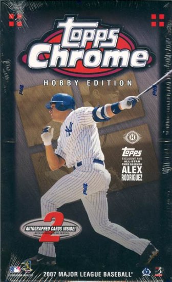 2007 Topps Chrome Baseball Hobby Box