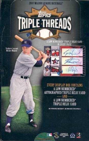 2007 Topps Triple Threads Baseball Hobby Box
