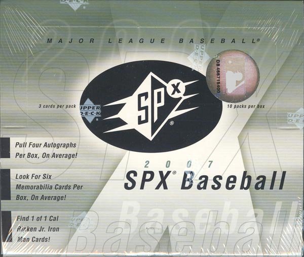 2007 Upper Deck SPx Baseball Hobby Box