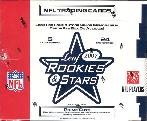 2007 Leaf Rookies & Stars Football Hobby Box