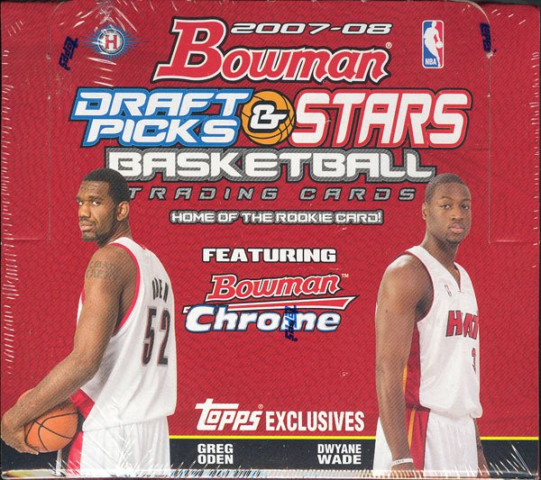 2007/08 Bowman Draft Picks & Stars Basketball Hobby Box