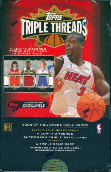 2006/07 Topps Triple Threads Basketball Hobby Box