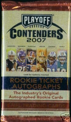 2007 Playoff Contenders Football Hobby Pack