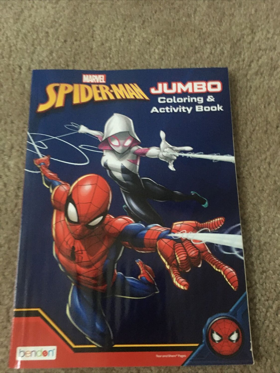 Marvel Spider Man Jumbo Coloring Activity Book By Bendon 2017