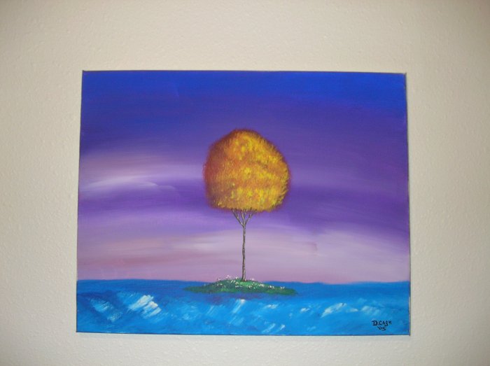 Duane Cash Acrylic Painting 16 x 20 - Original Tree Art