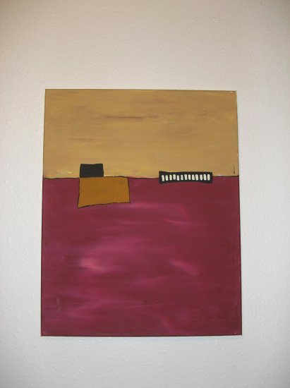 Phet Cash Acrylic Painting 16 x 20 - Original Abstract Art