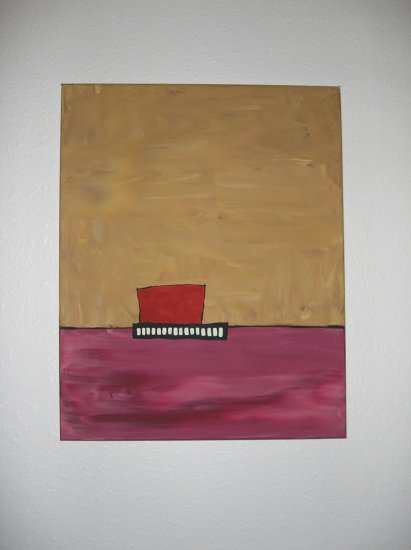 Phet Cash Acrylic Painting 16 x 20 - Original Abstract Art