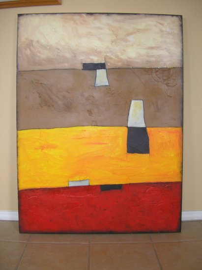Duane Cash Acrylic Textured Painting 36 x 48 - Original Abstract Art - Thick Canvas