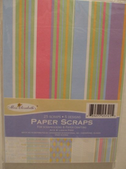 Paper Scraps for Scrapbooking & Paper Crafting Baby Theme