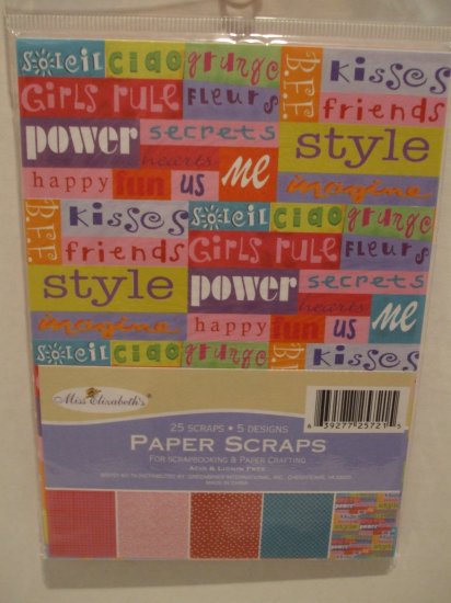 Paper scraps for Scrapbooking Girl Theme