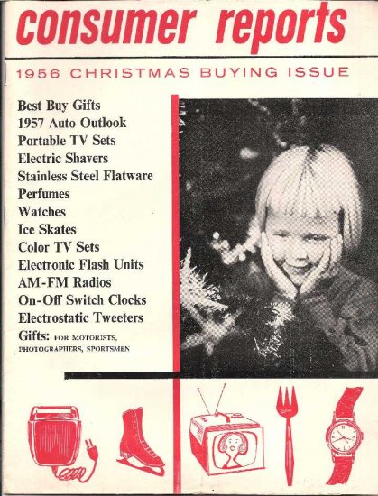 CONSUMER REPORTS-1956 CHRISTMAS BUYING GUIDE