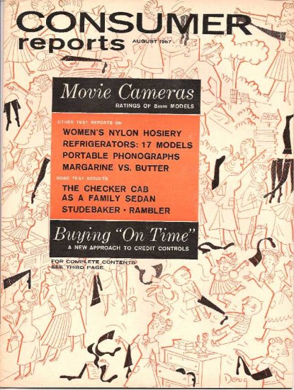 CONSUMER REPORTS - AUGUST 1957