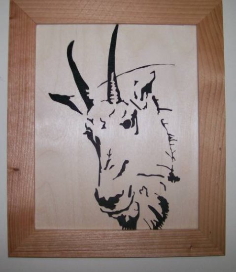 Mountain Goat Scroll Saw Picture