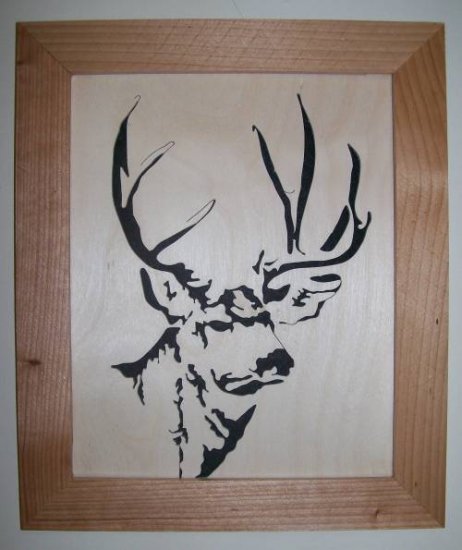 Mule Deer Scroll Saw Picture