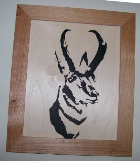 Pronghorn Antelope Scroll Saw Picture