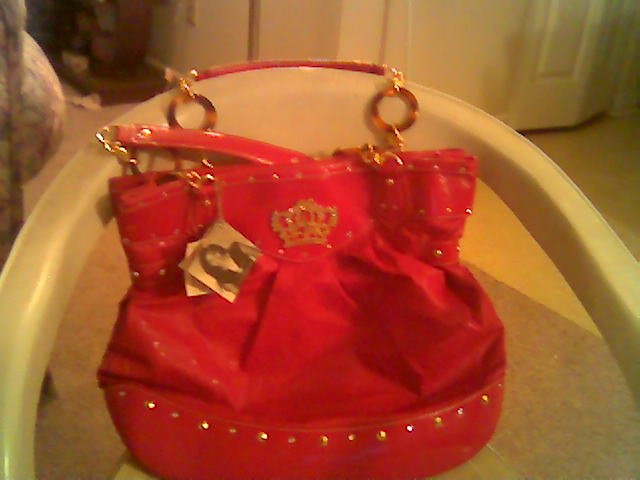 AUTHENTIC BABY PHAT REGAL EMBOSSED SIGNATURE TOTE HANDBAG