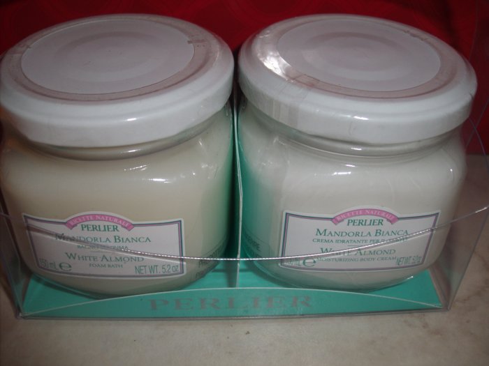 Perlier White Almond Foam Bath, Moisturizing Body Cream