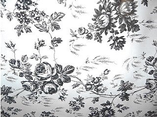 Black Toile Contact Paper