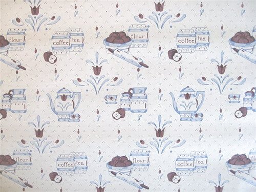 KITCHEN TEATIME CONTACT PAPER SELF-ADHESIVE SHELF LINER