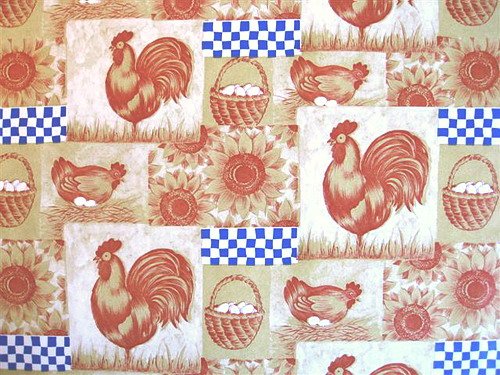 FARM ROOSTER KITCHEN CONTACT PAPER SHELF LINER COVERING