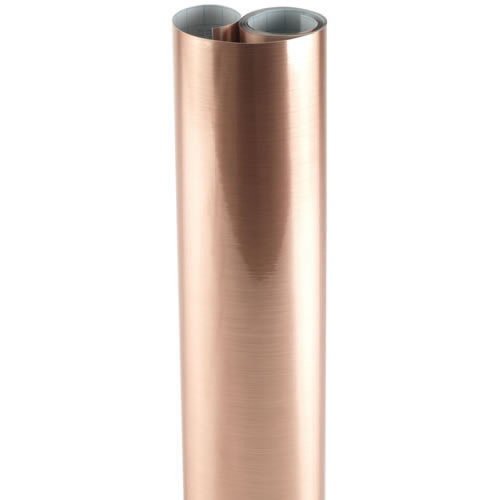 BRUSHED COOPER Metallic FOIL ADHESIVE CONTACT PAPER