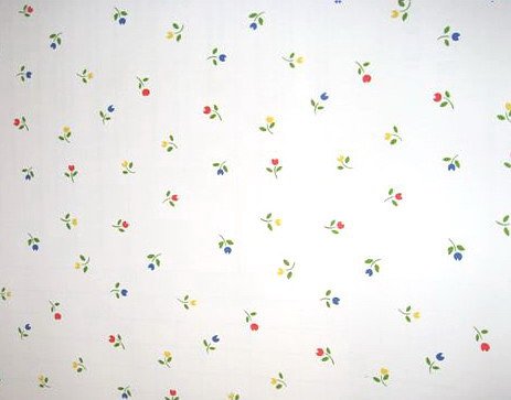 TULIPS WHITE FLORAL ADHESIVE CONTACT PAPER SHELF LINER