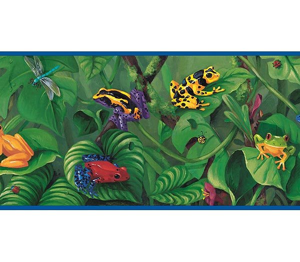 Rain Forest Frogs Wallpaper Wall Border