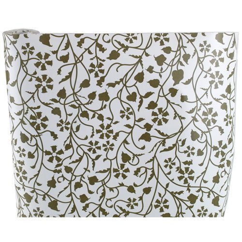 ANTIQUE GOLD DECORATIVE CONTACT SHELF PAPER 24 FEET